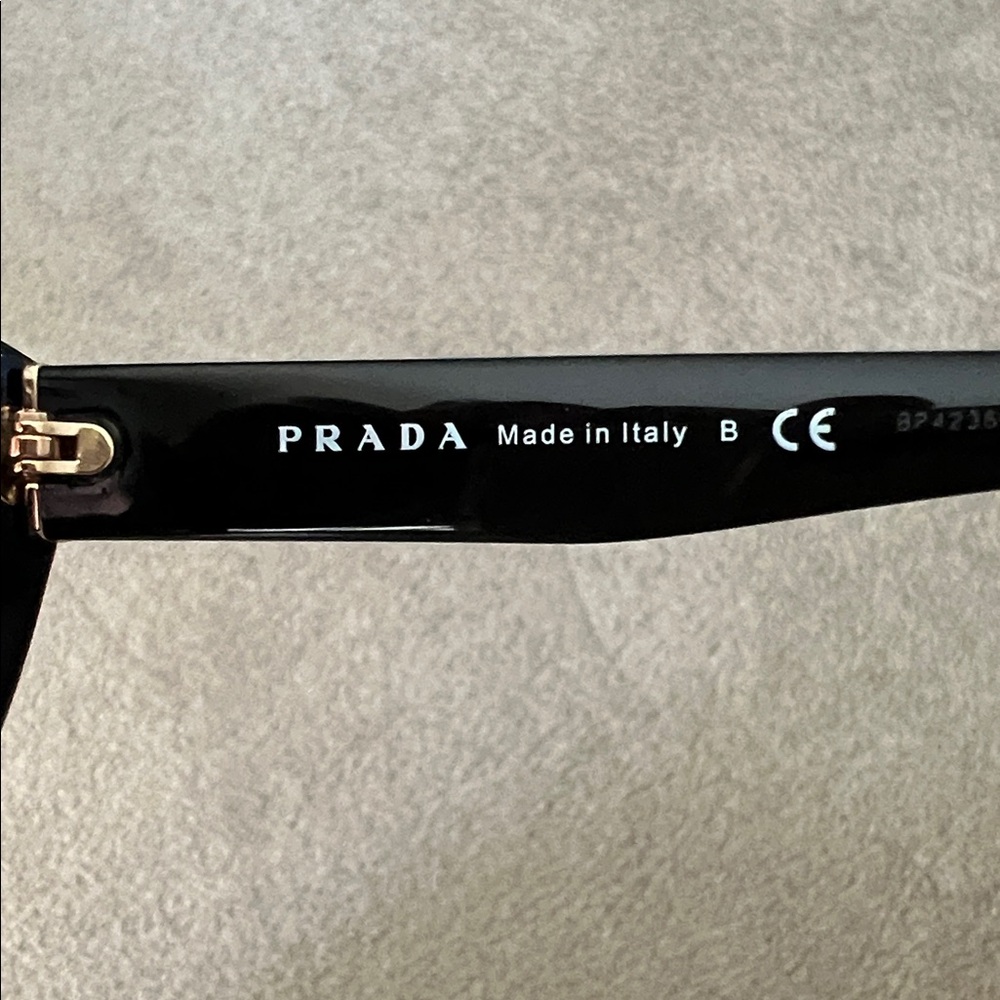 Prada Black and Gold Women’s Sunglasses - Picture 5 of 8